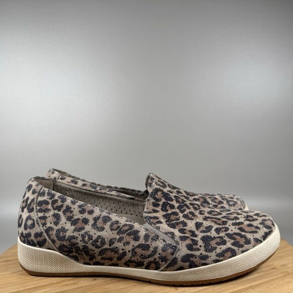 Dansko Shoes - Dansko Women’s Odina Leopard Perforated Casual Slip On Loafers Size 39 US 8.5/9